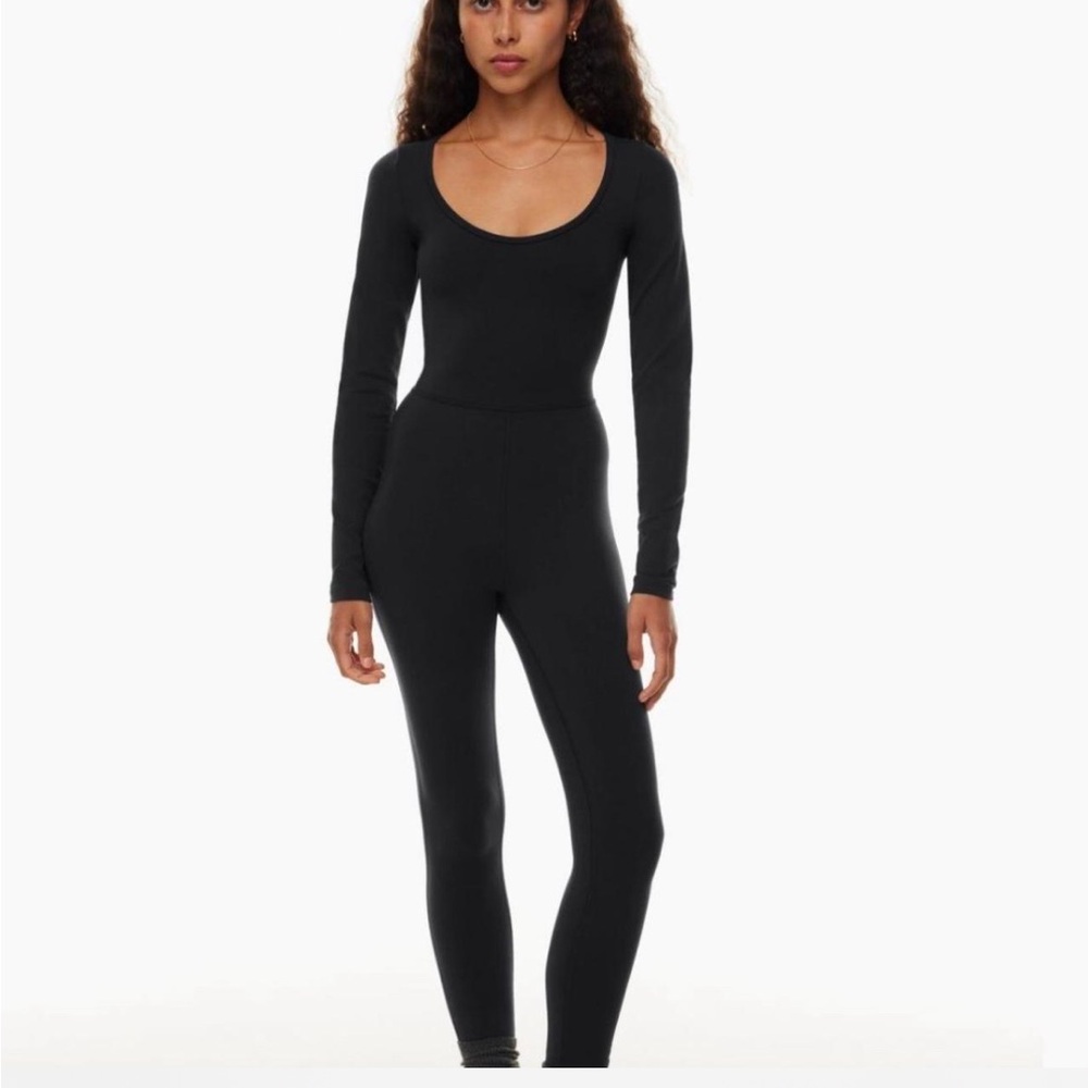Aritzia Black Long Sleeve Bodysuit